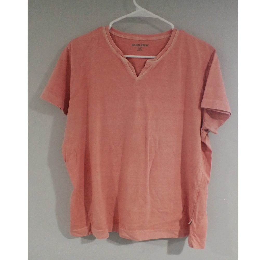 Woolrich Cotton Begonia V-Neck Tee